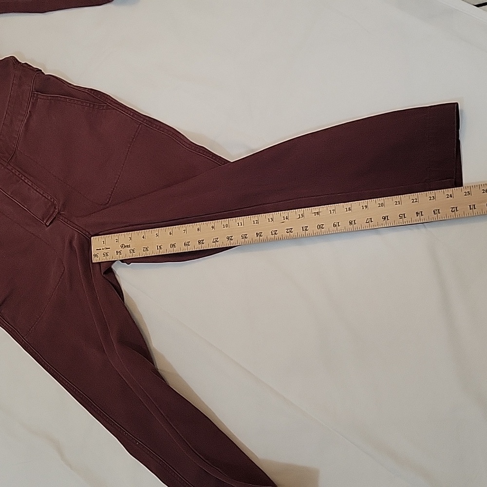 Madewell coverall jumpsuit size XS plum color 100%cotton 6 pockets - Picture 11 of 14